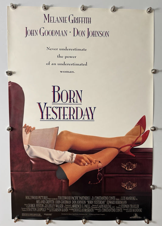 Born Yesterday - Original Movie Poster - 1993 - Rolled DS