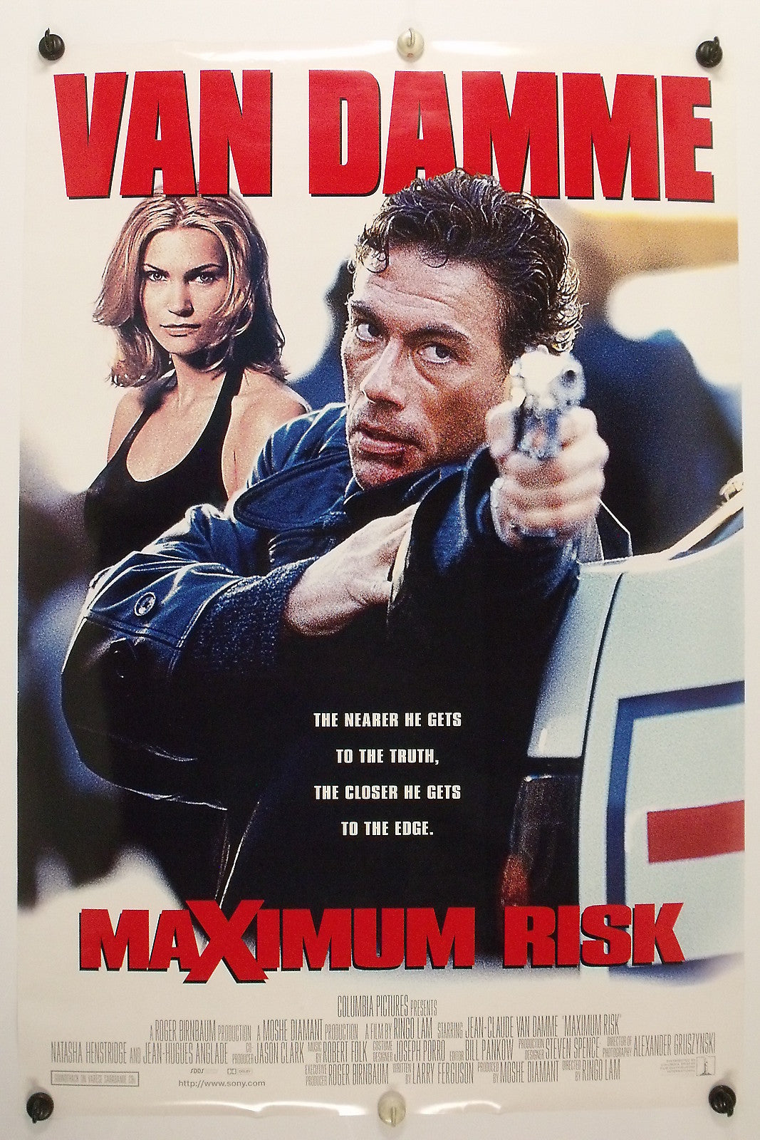 MAXIMUM RISK - Jean-Claude Van Damme - Original Movie Poster - 1996 Rolled DS C9