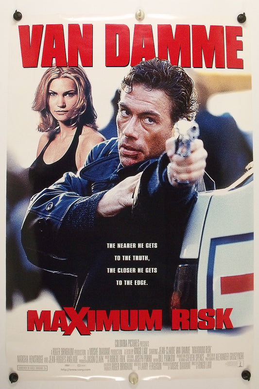 MAXIMUM RISK - Jean-Claude Van Damme - Original Movie Poster - 1996 Rolled DS C9