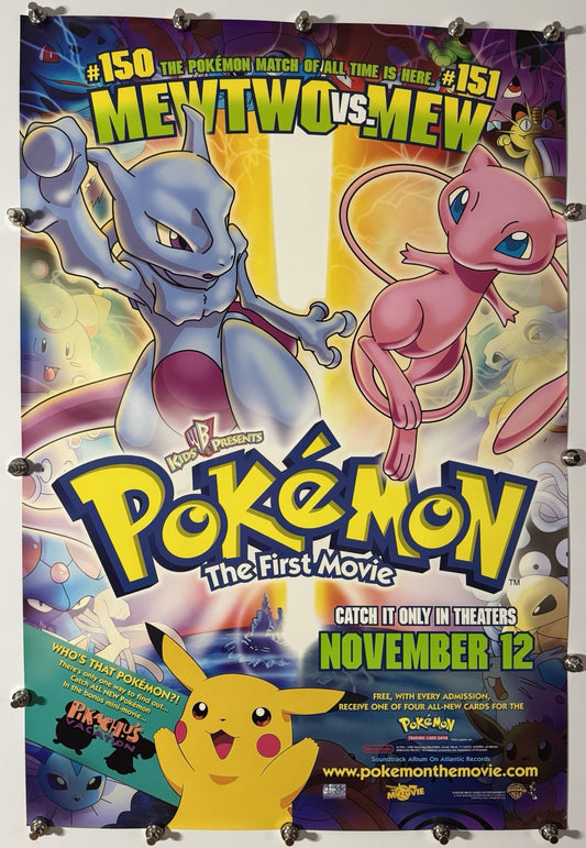 Pokémon: The First Movie - Original Movie Poster - 1999 - Rolled DS
