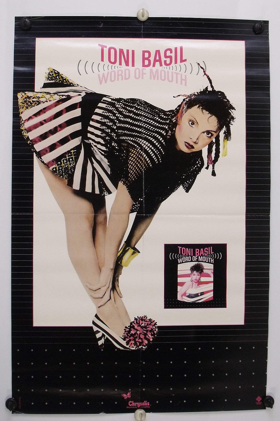TONY BASIL - Word Of Mouth - 1982 - Original promo poster