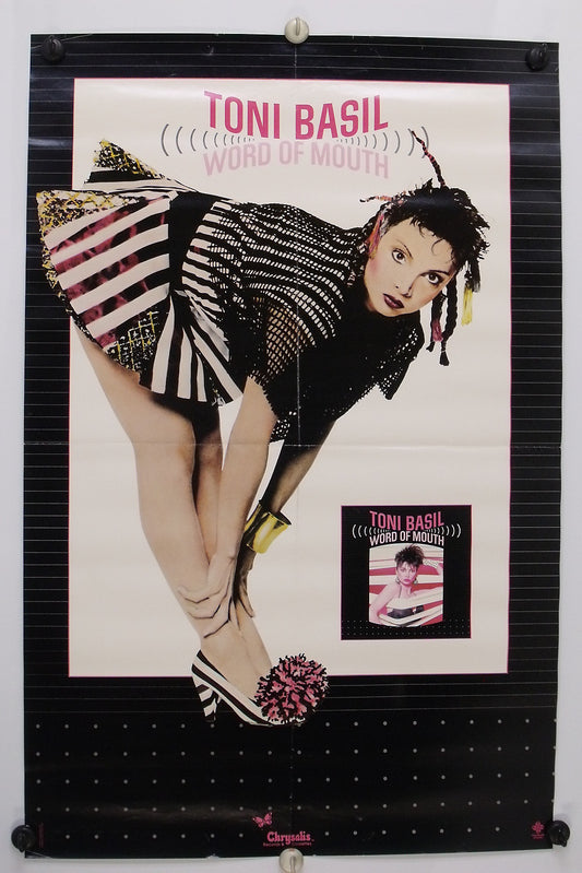TONY BASIL - Word Of Mouth - 1982 - Original promo poster