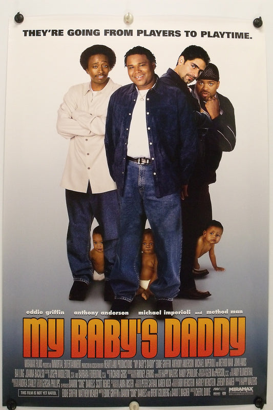 MY BABY'S DADDY - Eddie Griffin - Original Movie Poster - 2004 Rolled DS C9