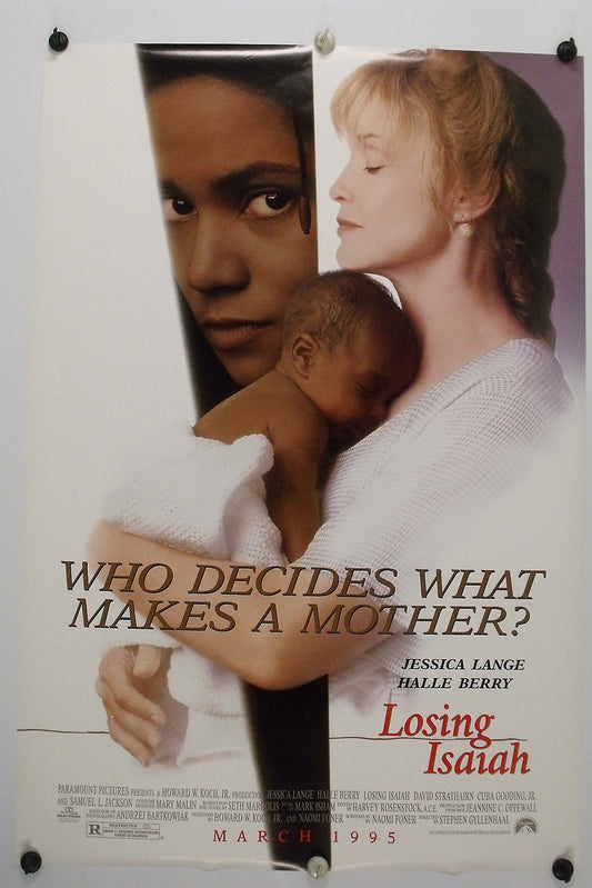 LOSING ISAIAH - Jessica Lange - Original Movie Poster - 1995 Rolled DS C9