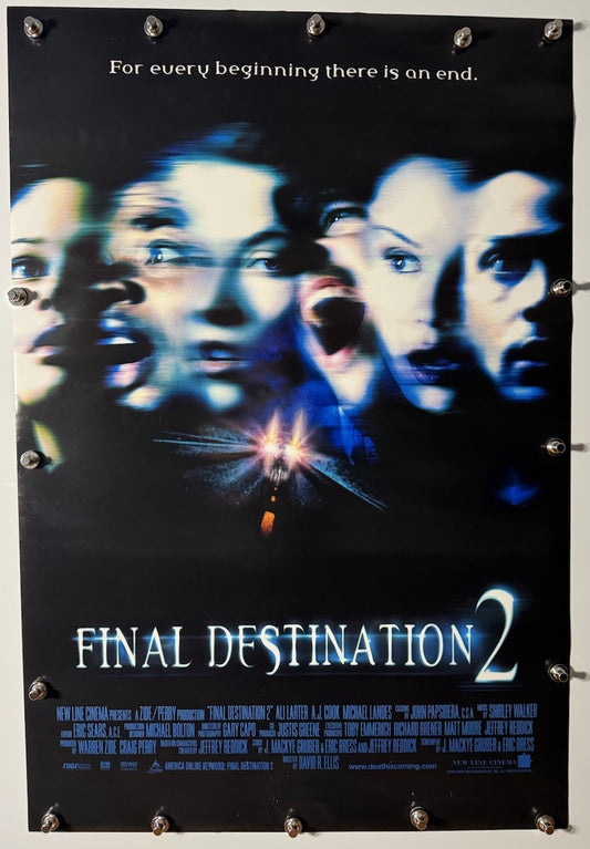 Final Destinations 2 - Original Movie Poster - 2003 - Rolled DS