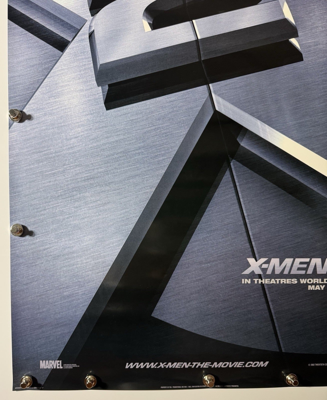X-Men 2 - Original Movie Poster - 2003 - Rolled DS