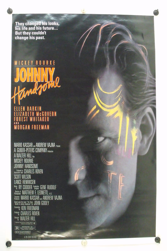 JOHNNY HANSOME - M Rourke  Original NSS Movie Poster - 1989 Rolled SS C9/C10