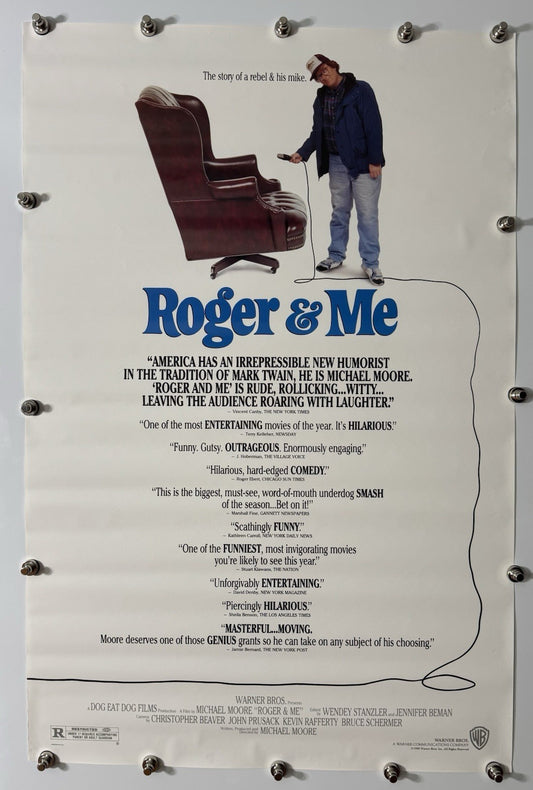 Roger And Me - Original Movie Poster - 1989 - Rolled SS