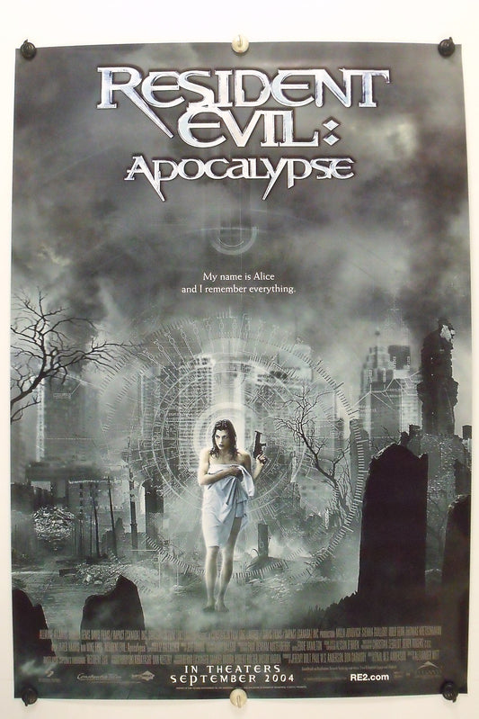 RESIDENT EVIL APOCALYPSE  - Milla Jovovich - Original 1Sh 2004  Rolled SS C9/C10