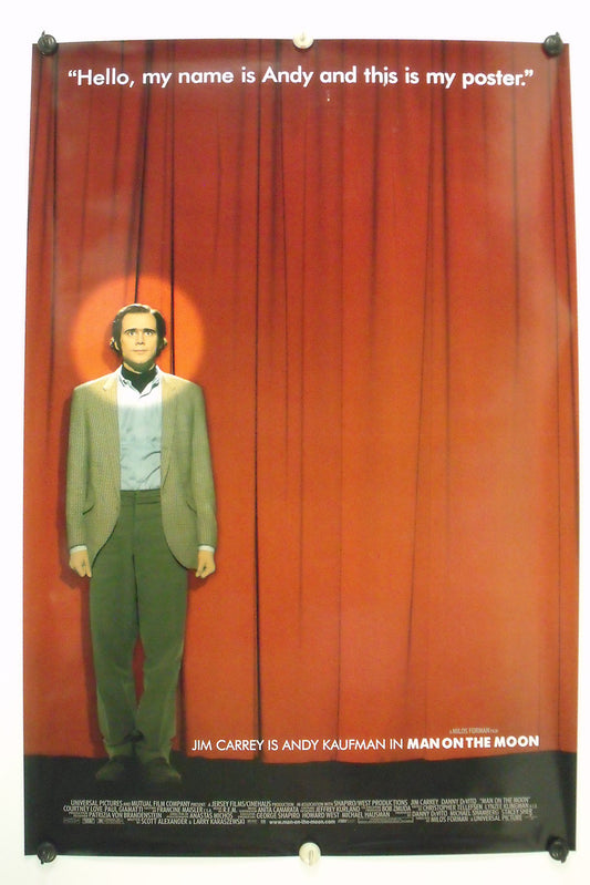 MAN ON THE MOON - Jim Carrey - Original Movie Poster - 1999 Rolled SS C8