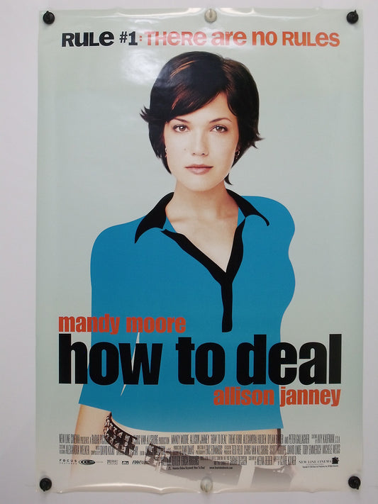 HOW TO DEAL - Mandy Moore - Original Movie Poster - 2003  Rolled DS "B" C9