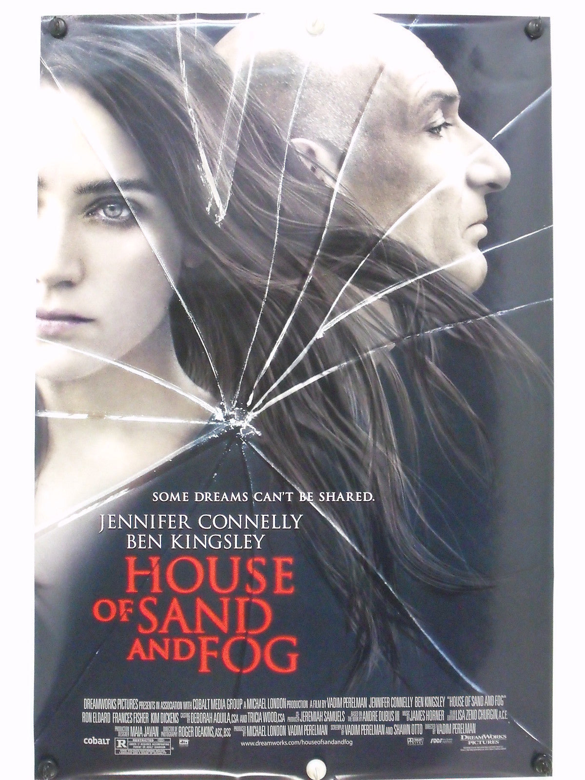 HOUSE OF SAND AND FOG - Original Movie Poster 2003  Rolled DS C9/C10