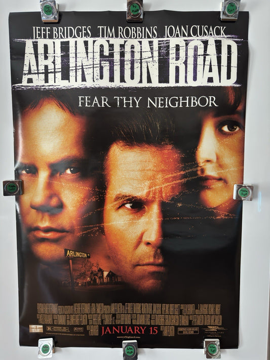 ROLLED ARLINGTON ROAD 1999 MOVIE POSTER 27x40 JEFF BRIDGES, JOAN CUSACK