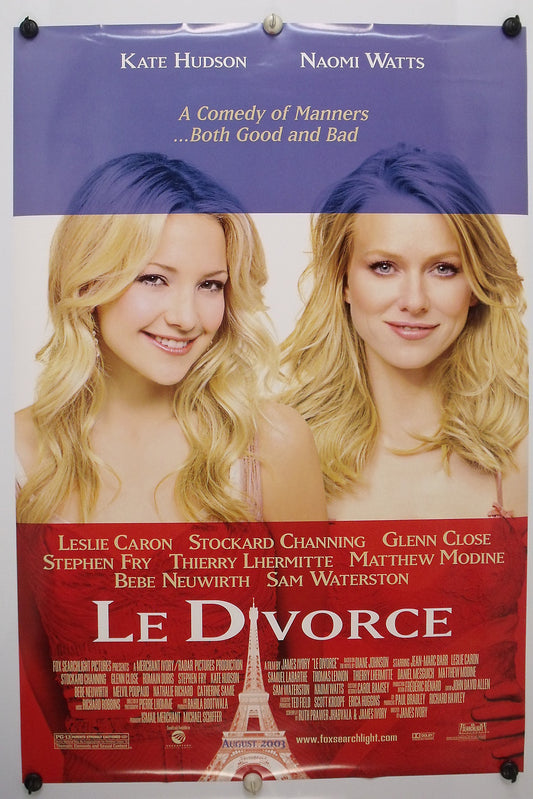 Le Divorce -  Kate Hudson -  Original Movie Poster  2003  Rolled DS C9