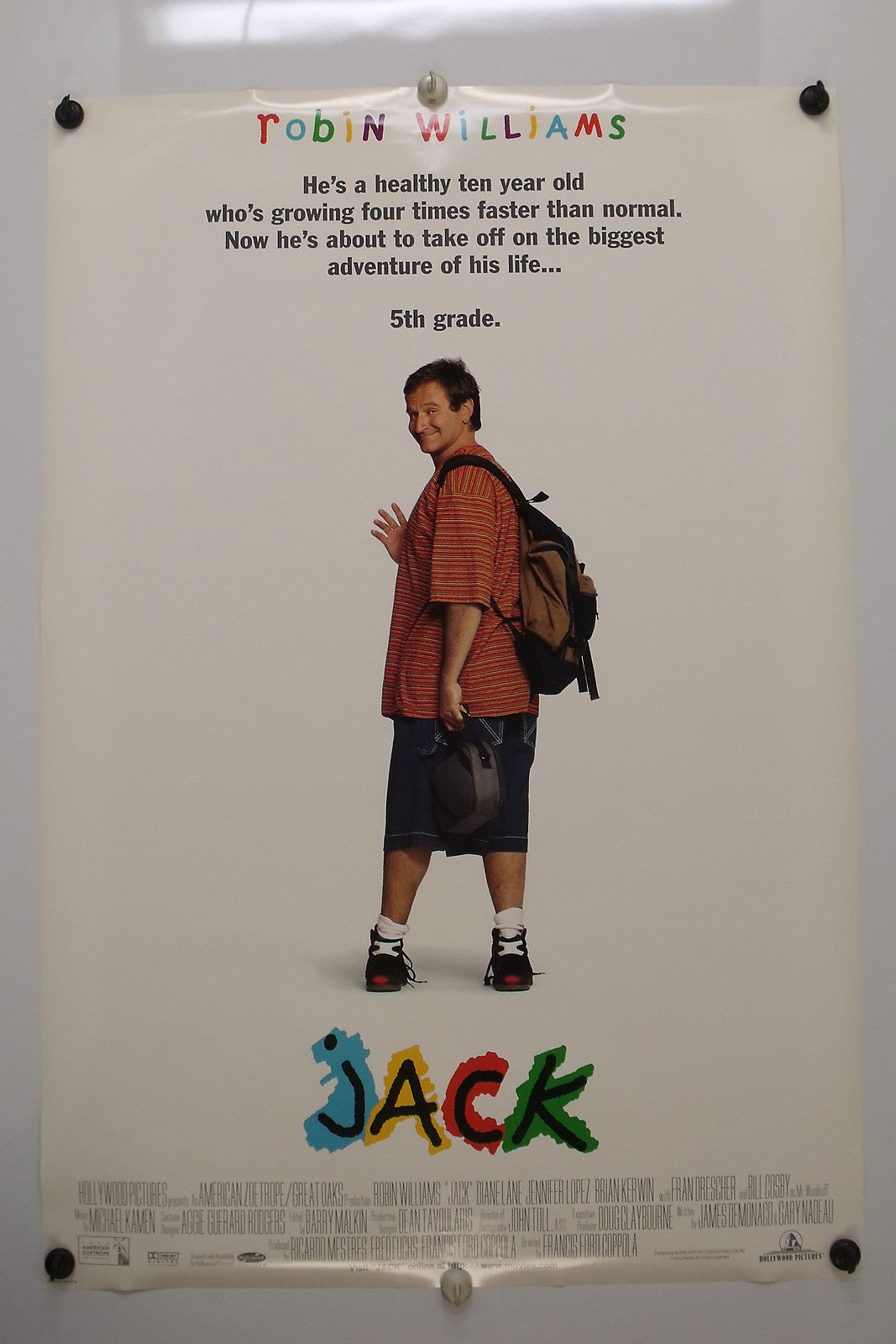 JACK - Robin Williams - Original Movie Poster - 1996 Rolled DS C9