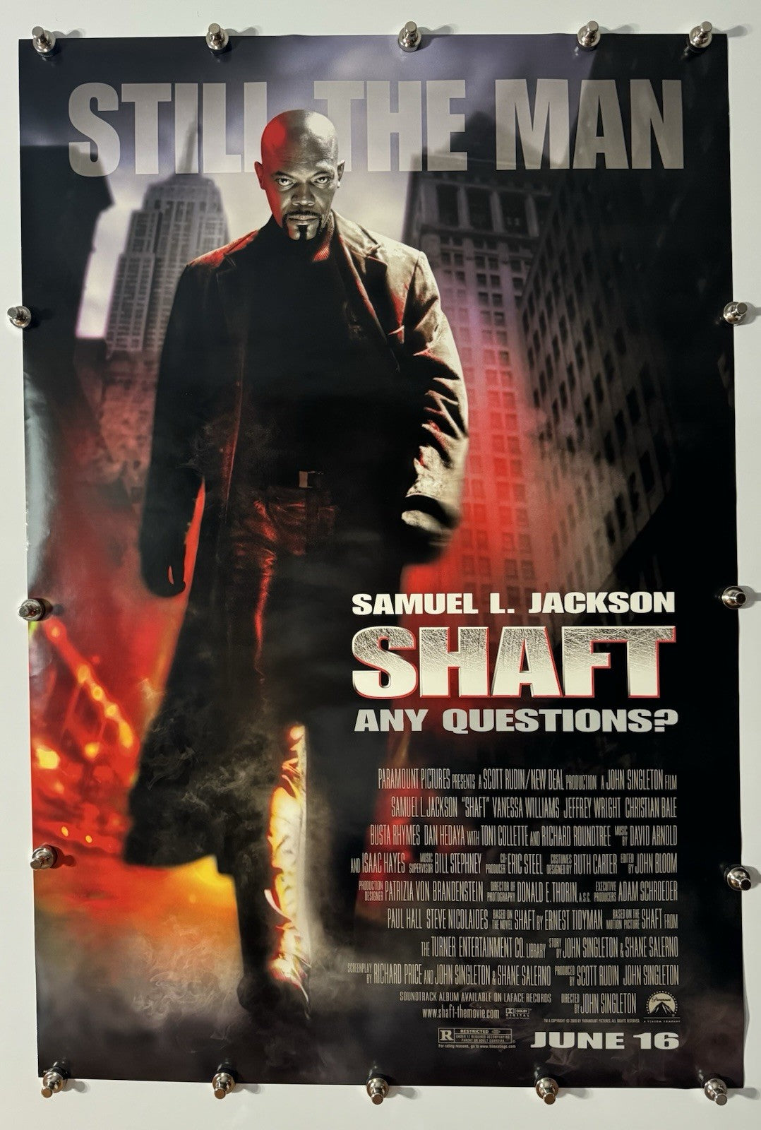 Shaft - Original Movie Poster - 2000 - Rolled DS