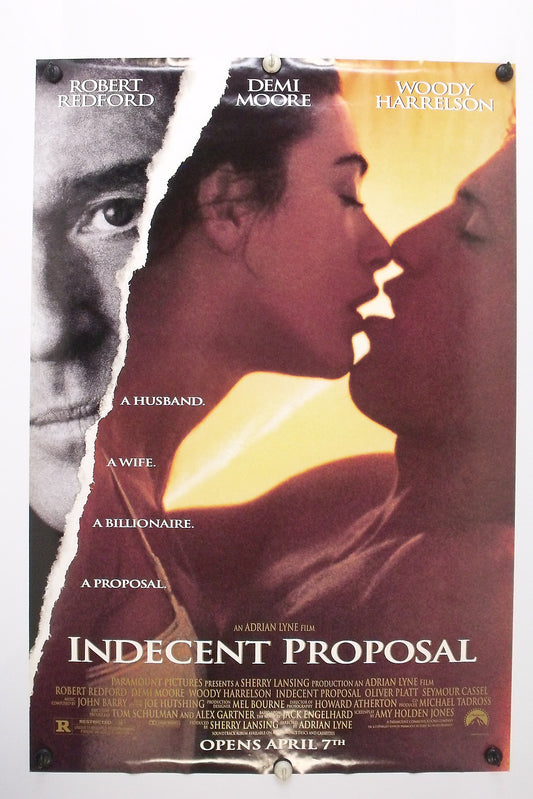 INDECENT PROPOSAL - Original Movie Poster - 1993 Rolled DS C9/C10