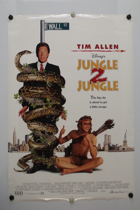 JUNGLE 2 JUNGLE -  Tim Allen - Original Movie Poster 1997 Rolled DS C9