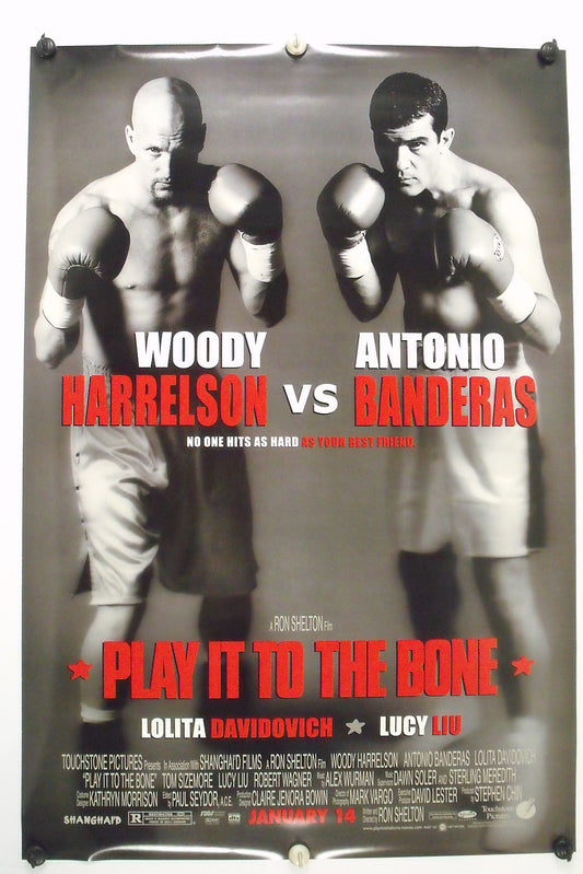 PLAY IT TO THE BONE - Woody Harrelson - Original Movie Poster  1999 Rolled DS C9