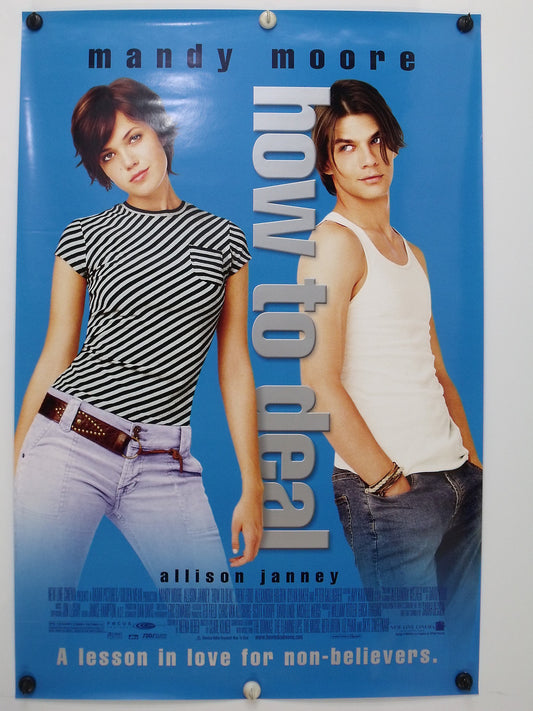HOW TO DEAL - Mandy Moore - Original Movie Poster - 2003  Rolled DS "A" C9