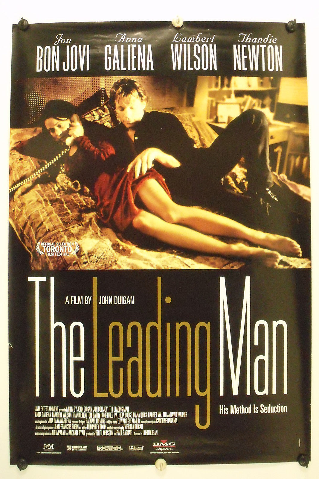 The LEADING MAN - Jon Bon Jovi - Original Movie Poster  1996 Rolled SS C7