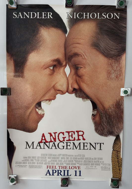 Anger Management - Original Movie Poster - 2003 - Rolled DS