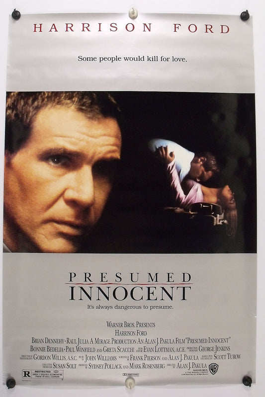 PRESUMED INNOCENT - Harrison Ford - Original Movie Poster  1990 Rolled SS C9/C10