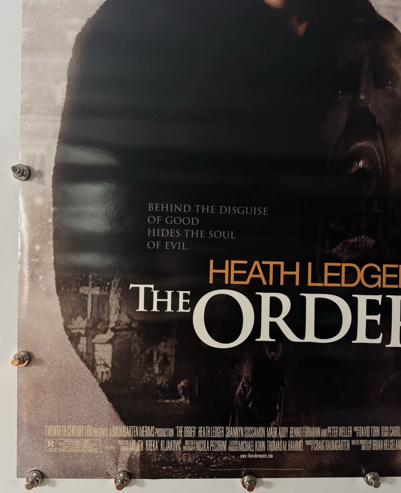 Order (The Sin Eater) - Original Movie Poster - 2003 - Rolled DS