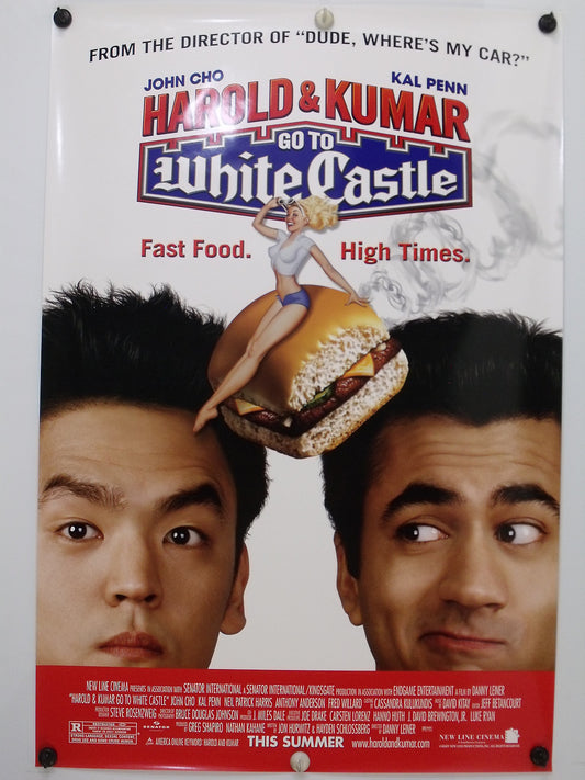 HAROLD & KUMAR go to WHITE CASTLE - Original Movie Poster - 2004  Rolled SS C9