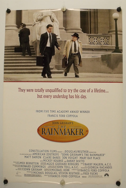 The RAINMAKER - Matt Damon - Original Movie Poster - 1997 Rolled DS C8