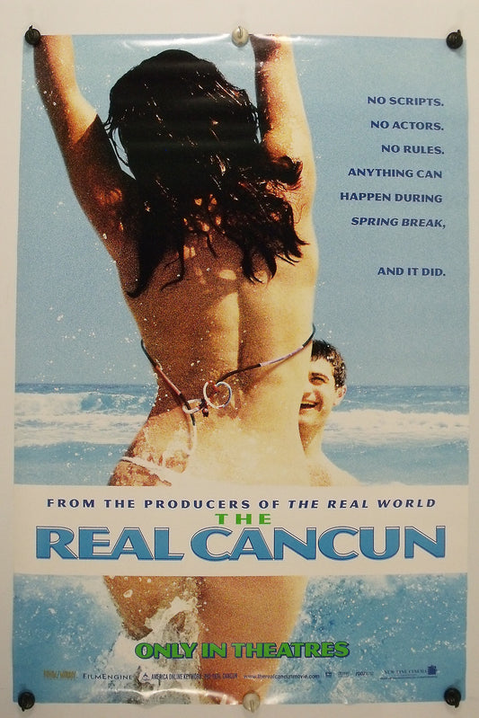The REAL CANCUN - Original Movie Poster - 2003  Rolled DS C9/C10