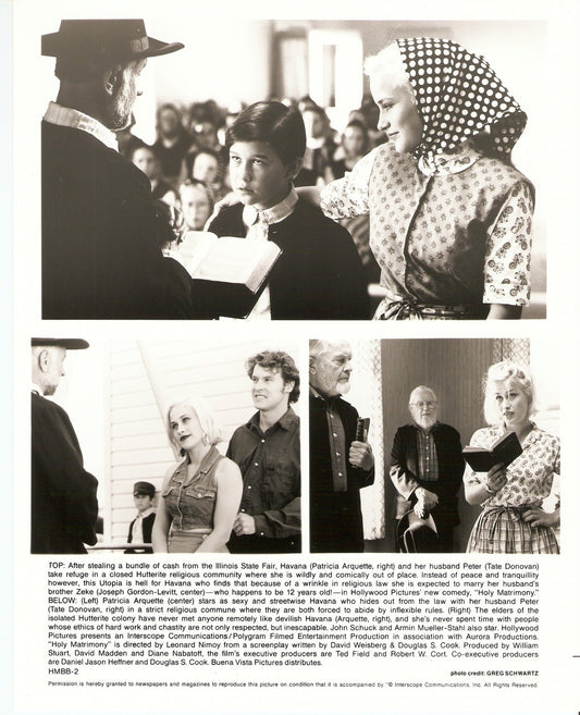 HOLY MATRIMONY - Patricia Arquette & Tate Donovon - 1994 Original Still # HMBB-2