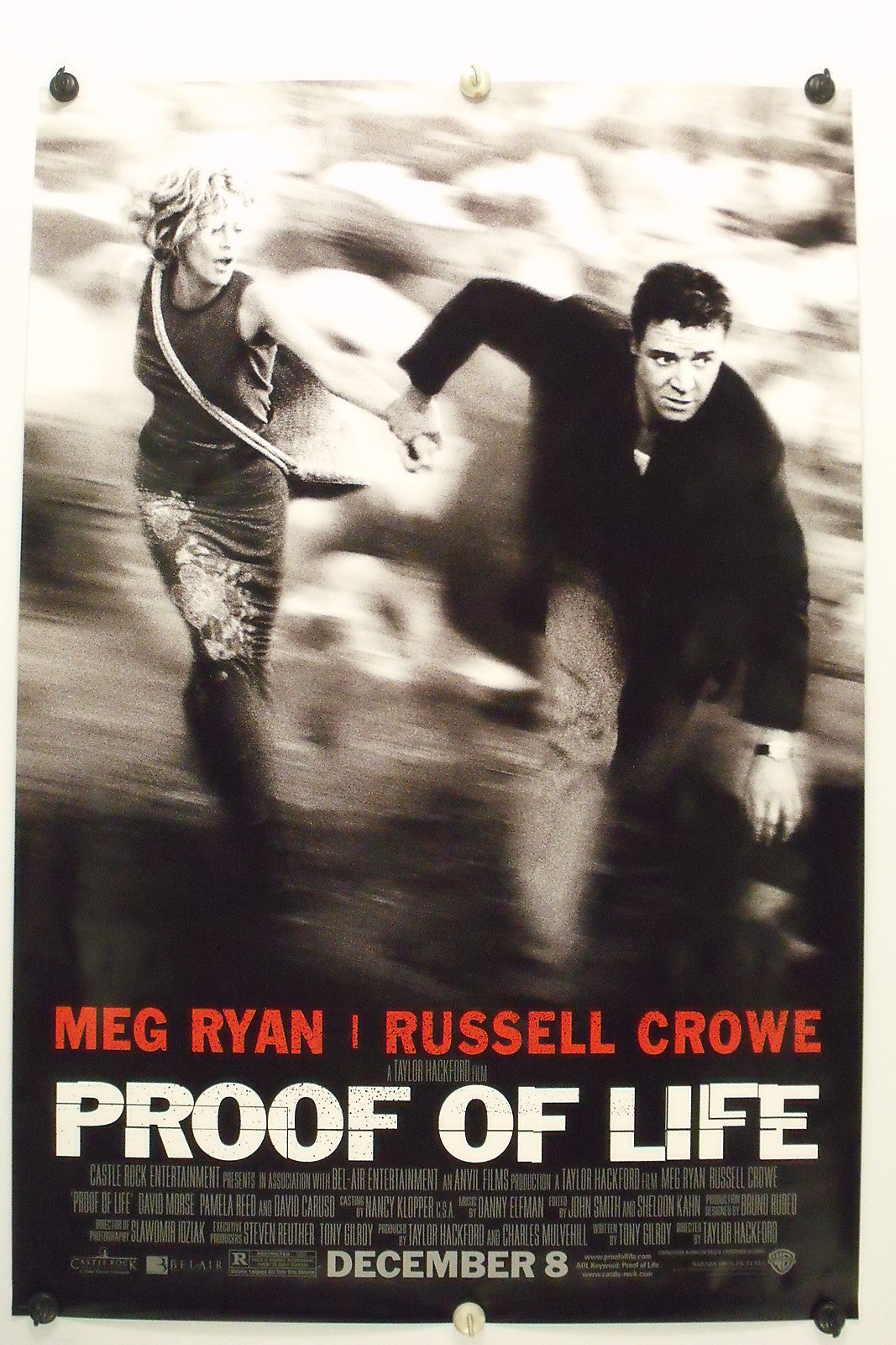 PROOF OF LIFE - Russell Crowe - Original Movie Poster - 2000 Rolled DS C9