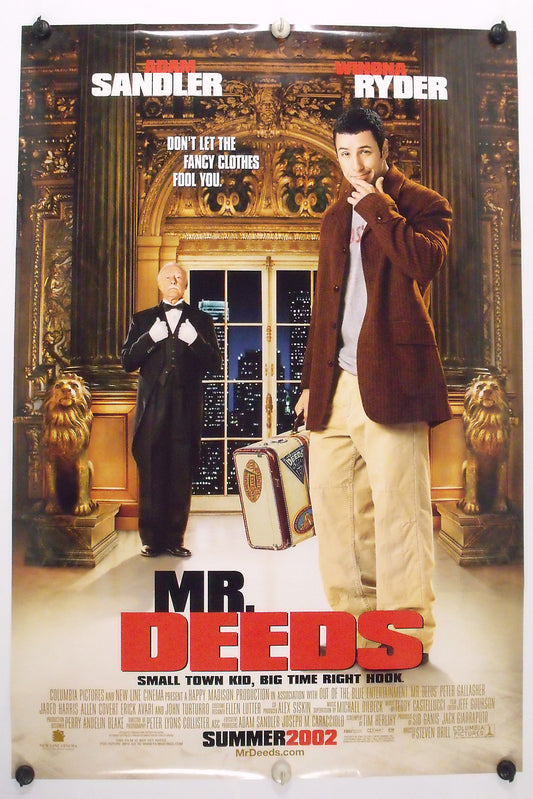 Mr DEEDS - Adam Sandler - Original Movie Poster - 2002  Rolled DS C9/C10