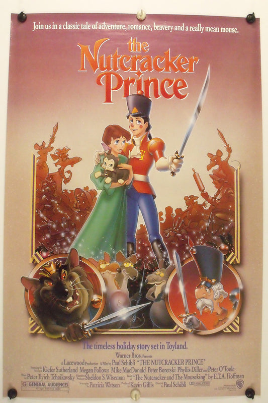 The NUTCRACKER PRINCE - K Sutherland - Original Movie Poster - 1990 Rolled SS C9