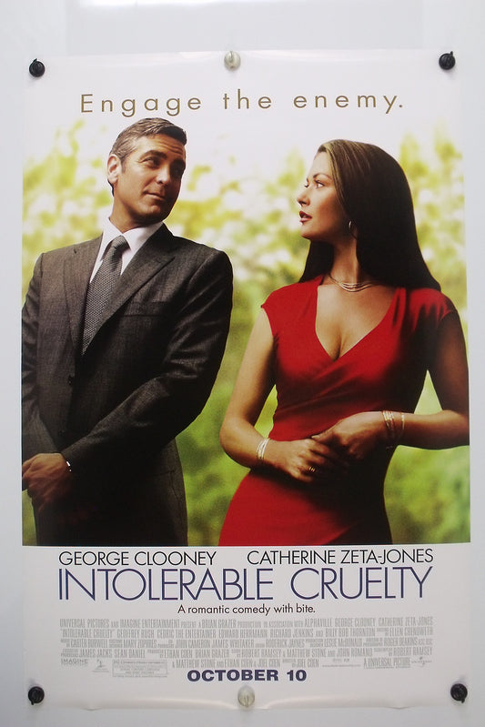 INTOLERABLE CRUELTY - George Clooney   Original Movie Poster  2002  Rolled DS C9