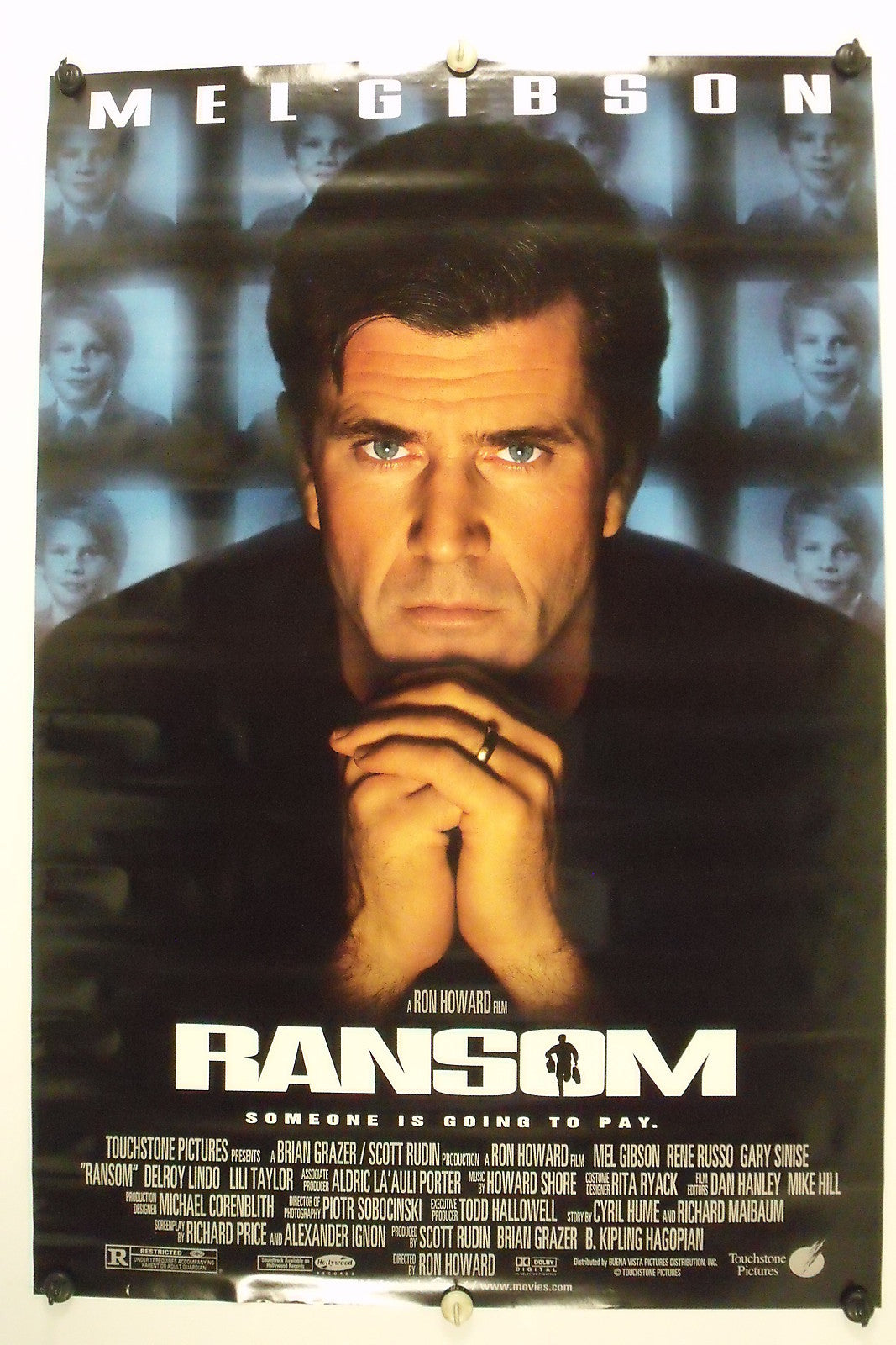 RANSOM - Mel Gibson - Original Movie Poster - 1996  Rolled DS C9/C10
