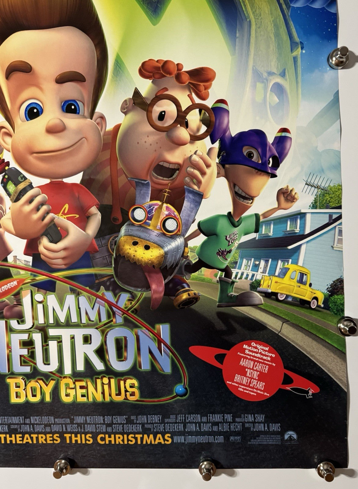 Jimmy Neutron: Boy Genius (B) - Original Movie Poster - 2001 - Rolled DS