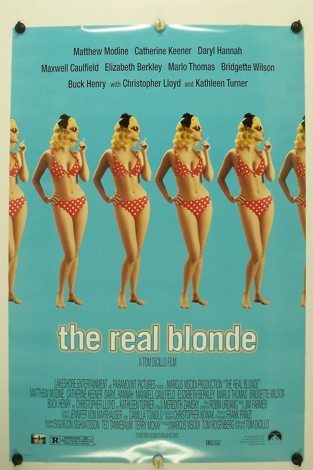 The REAL BLOND - Daryl Hannah - Original Movie Poster - 1997  Rolled DS C9/C10