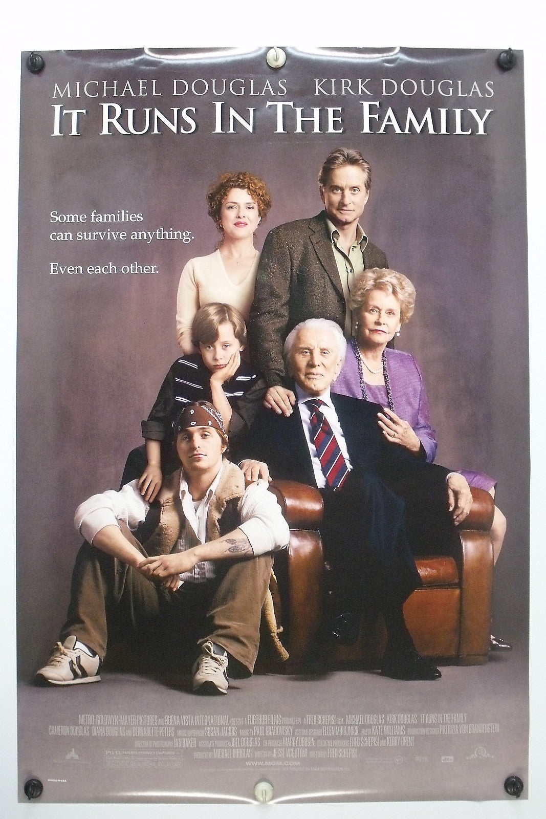 IT RUNS IN THE FAMILY - Douglas - Original Movie Poster - 2003  Rolled DS C9