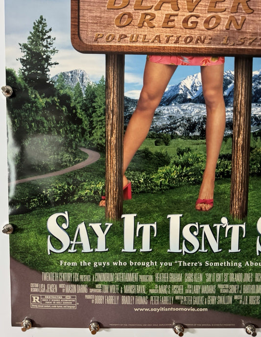 Say It Isn't So (B) - Original Movie Poster - 2001 - Rolled DS
