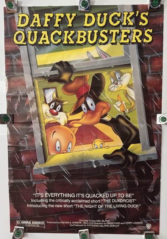 Dafty Duck’s Quackbusters - Original Movie Poster - 1988 - Rolled SS