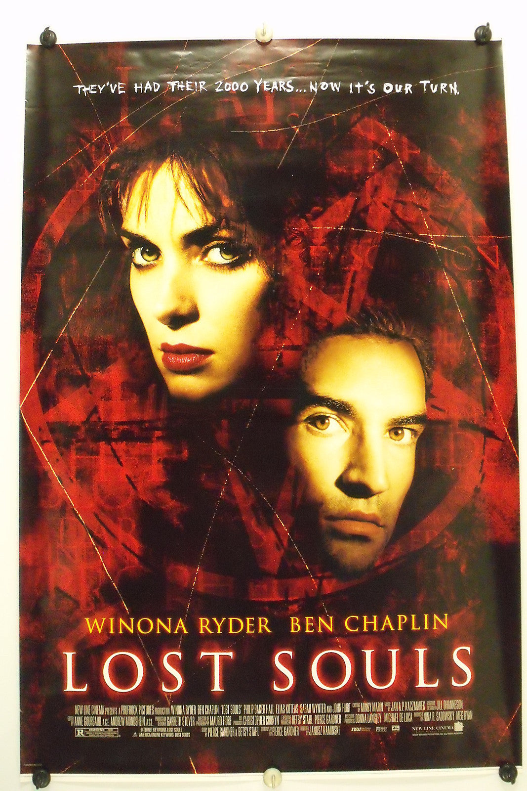 LOST SOULS - Winona Ryder - Original Movie Poster - 2000 Rolled DS C9