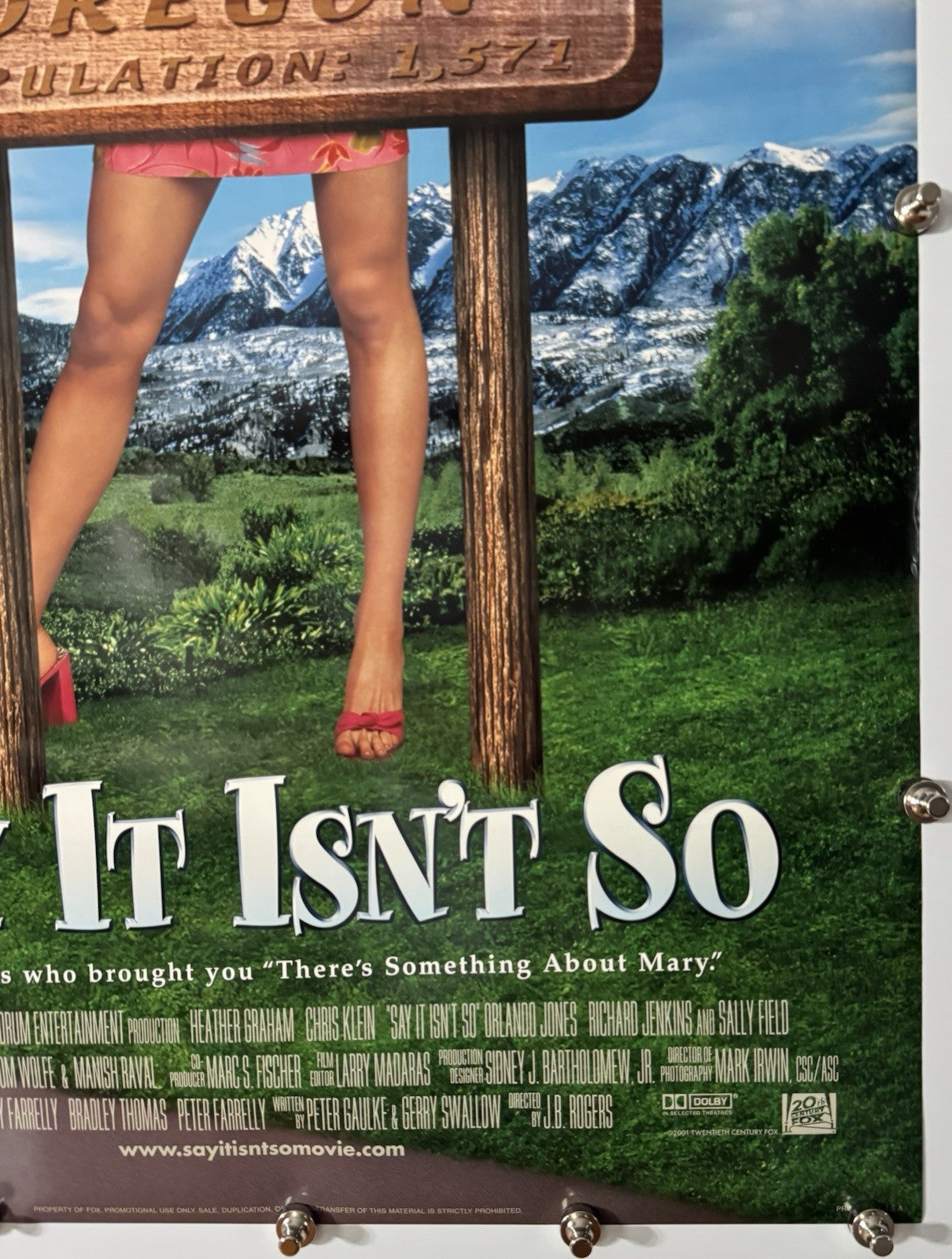 Say It Isn't So (B) - Original Movie Poster - 2001 - Rolled DS