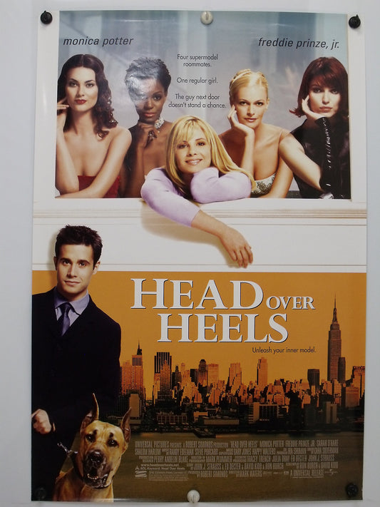 HEAD OVER HEELS - Freddie Prinze Jr - Original Movie Poster - 2001  Rolled DS C9