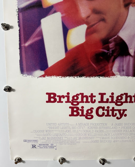 Bright Lights, Big City -Original Movie Poster - 1988 - Rolled SS