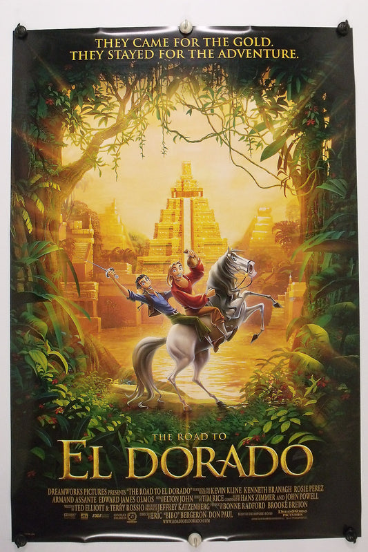 ROAD TO EL DORADO - Kevin Kline Original Movie Poster 2000  Rolled DS "B" C9/C10