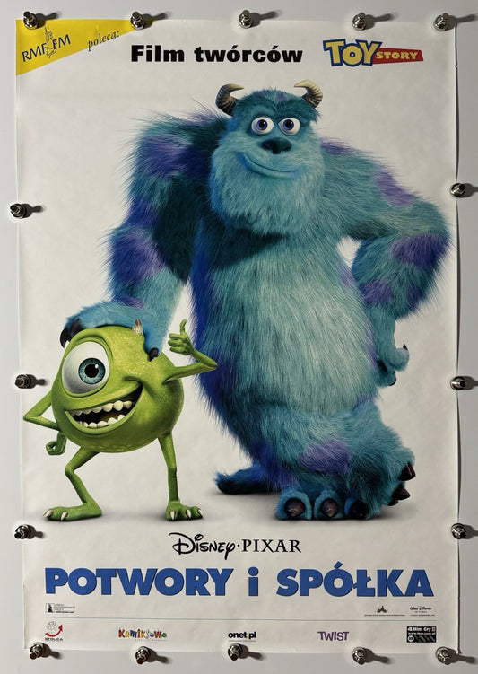 Monsters, Inc. - Original Movie Poster - 2001 - Rolled SS