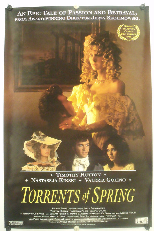 TORRENTS OF SPRING Nastassja Kinski - Original Movie Poster 1989 Rolled SS C8/C9