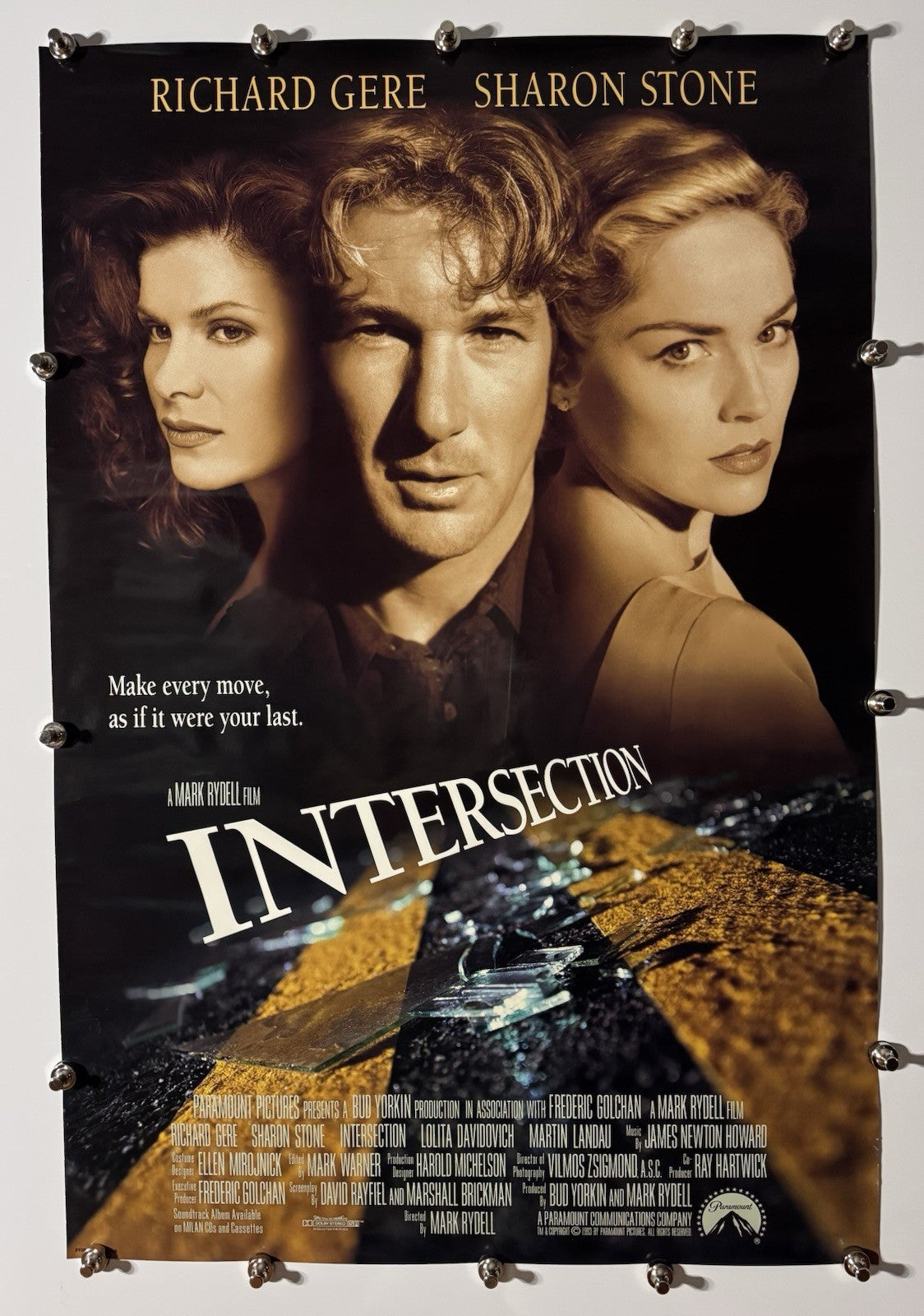 Intersection - Original Movie Poster - 1994 - Rolled DS